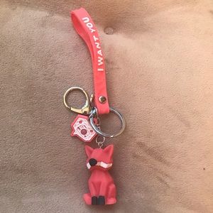Cute Fox Keychain or Bag Charm